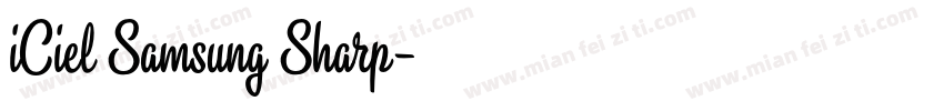 iCiel Samsung Sharp字体转换
